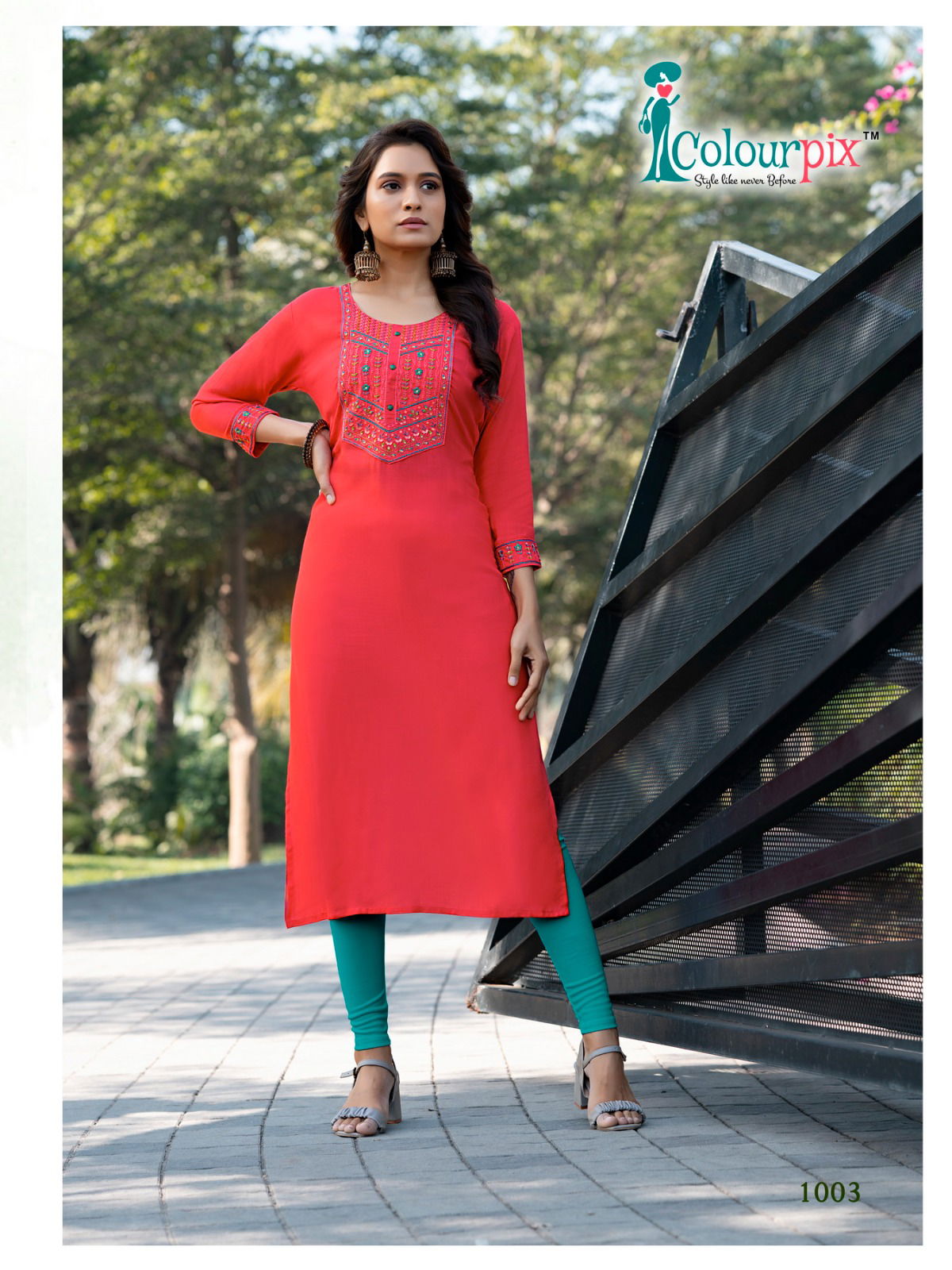 Candy Crush Vol 2 By Colourpix Embroidery Kurtis Catalog